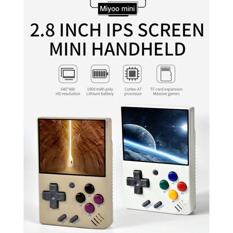 Consola portabila Miyoo Mini V4, 64GB, 2, 8 inch HD IPS, 5000 de