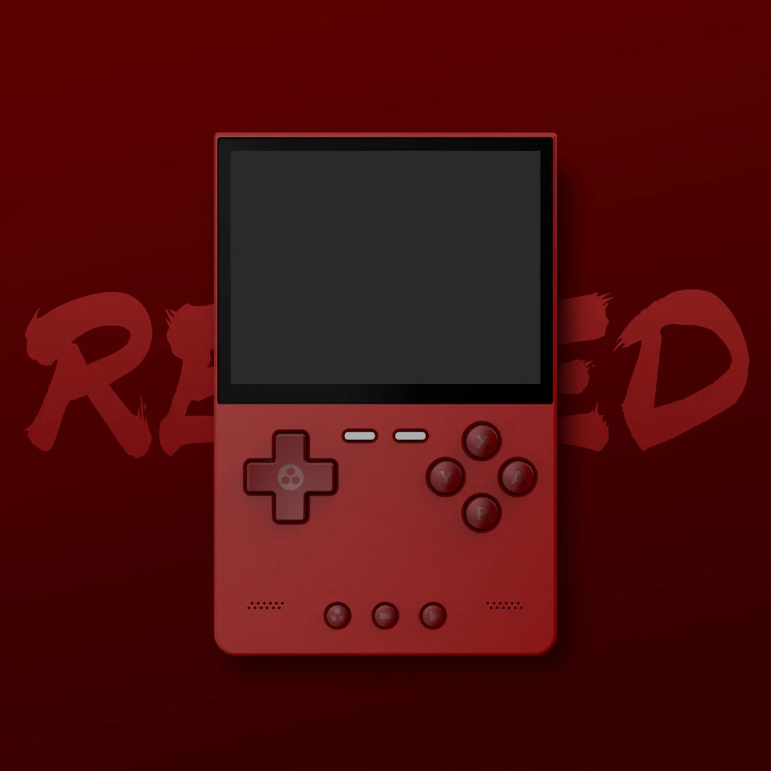 Consola retro TRIMUI Brick 64GB cu jocuri, quad core Cortex-A53 2.0GHz, 1GB RAM, IPS LCD 3.2" 1024x768 4:3, acumulator 3000 mAh, WiFi, Bluetooth, rosu, portabila