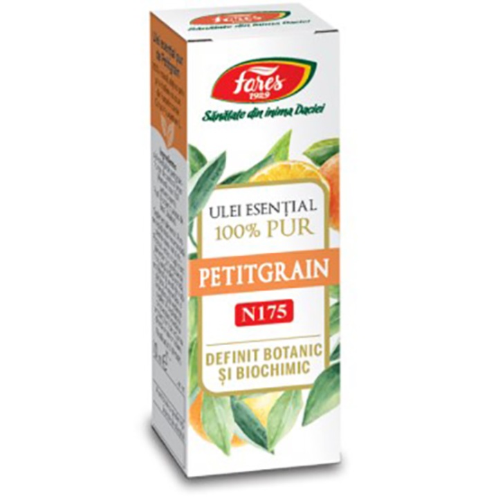 Ulei Esential 100% pur Petitgrain, Fares, botanic si biochimic, 10 ml