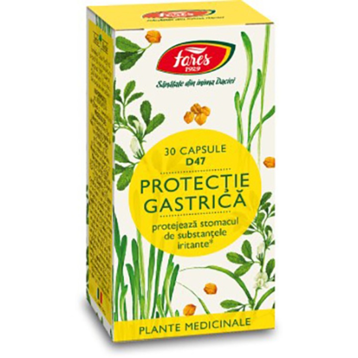 Supliment alimentar Protectie gastrica, Fares, 30 capsule