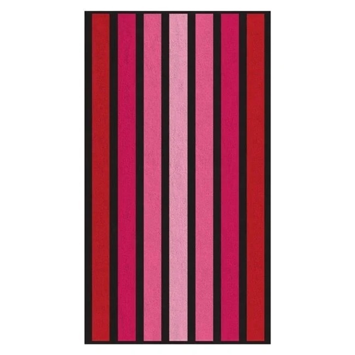 Плажна кърпа, Welora, 180x100cm, Pозова и червена