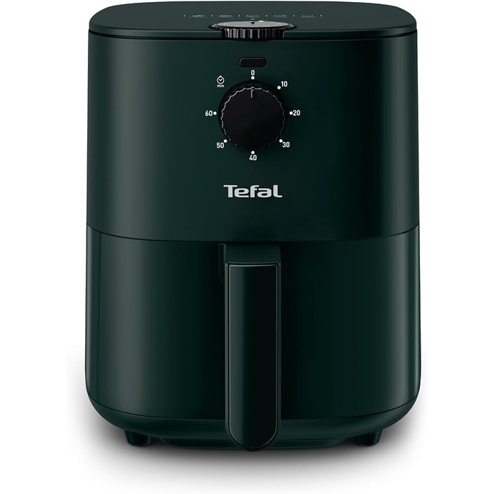 Tefal EY1303 Easy Fry Essential Friteuza cu Aer Cald, Capacitate 3, 5 L, Economie de Energie, Control Reglabil al Temperaturii, Timer, Strat Antiaderent, Compacta, Culoare Forest (Verde Inchis)