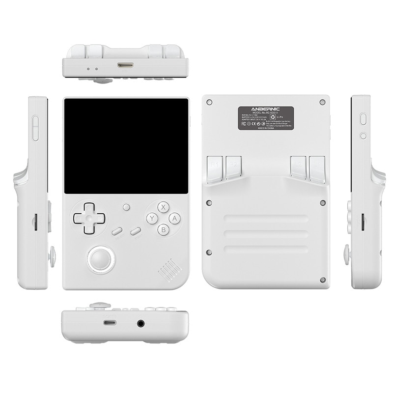 Consola portabila Anbernic RG40XX V, 64GB, Ecran 4 Inch IPS, 6000+ jocuri, Alb