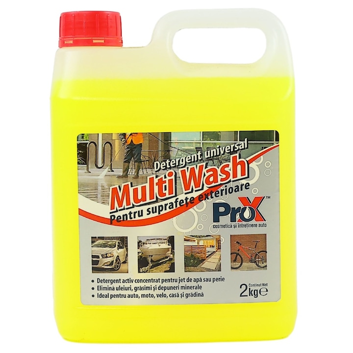 Pro-X Multi Wash, detergent activ universal, concentrat, suprafete exterioare, all season. 2 l