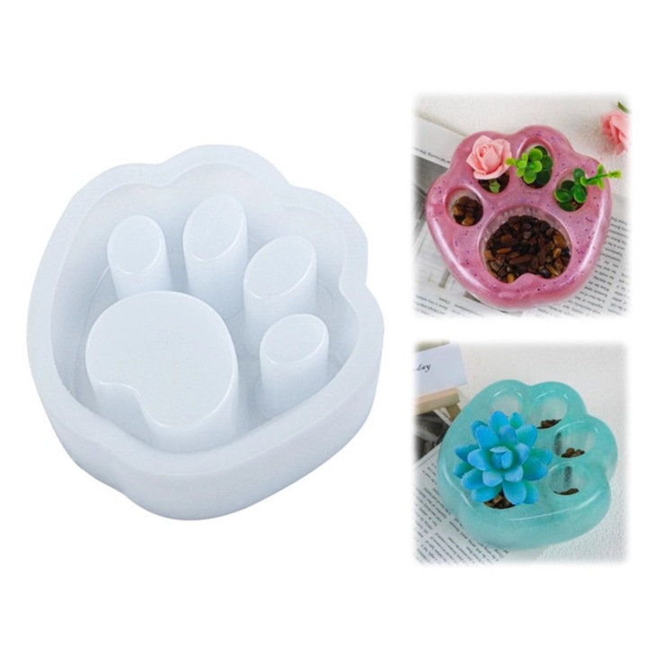 Matrita de silicon pentru ghiveci de flori matrita de turnare in beton, vaza, matrita de silicon pentru jardiniere creative 1 bucata