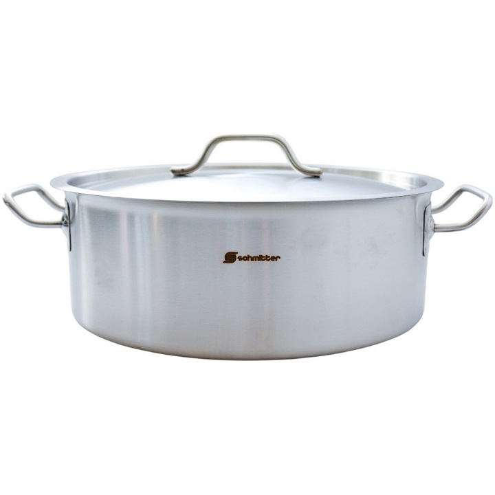Cratita profesionala cu capac Schmitter, inox, 36 x 14 cm, 13.5 L