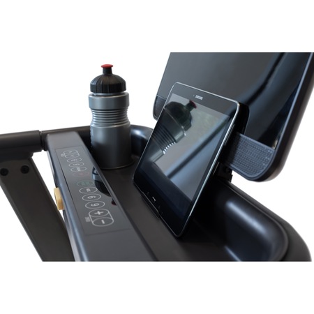 Banda de alergare TECHFIT HELIX, Putere Maxima: 2.5 CP, Inclinare Auto 12 nivele, Functie BODY FAT, Suprafata alergare: 125 x 42 cm, FIltru EMC