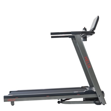 Banda de alergare TECHFIT HELIX, Putere Maxima: 2.5 CP, Inclinare Auto 12 nivele, Functie BODY FAT, Suprafata alergare: 125 x 42 cm, FIltru EMC