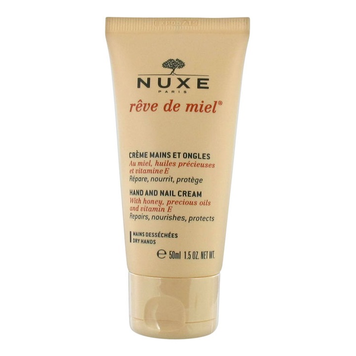 Crema pentru maini si unghii Nuxe Rêve de Miel, 50 ml