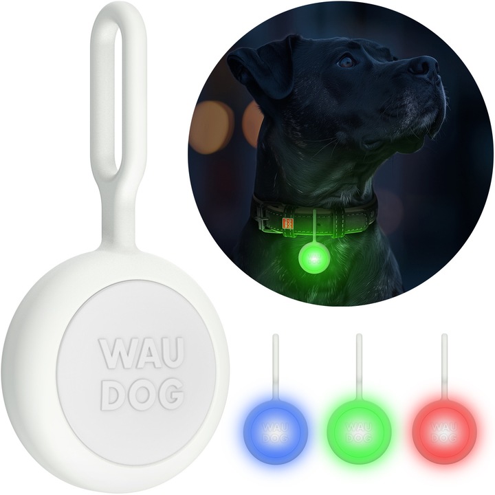 Lanterna pentru caini si pisici, WAUDOG, LED DOG LIGHT, USB, 37 mm