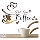 Sticker Decorativ pentru Perete sau Mobila Bucatarie, din PVC Autoadeziv, Model Ceasca de Cafea, Dimensiune 37 x 23 cm, ORIGINAL DEALS