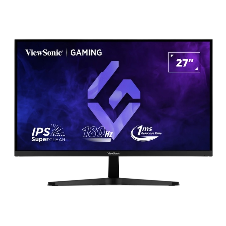 Játékos monitor IPS LED ViewSonic 27" VX27G1-HD, Full HD 1920 x 1080, HDMI, DisplayPort, 180 Hz, 1 ms Fekete
