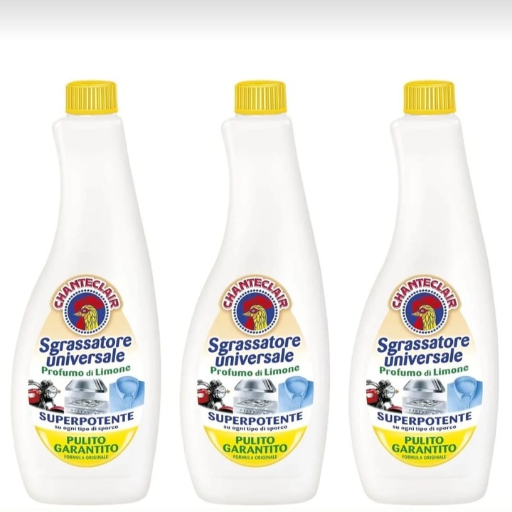 3 db-os kiszerelés, 600 ml-es utántöltő univerzális zsíroldó citrommal