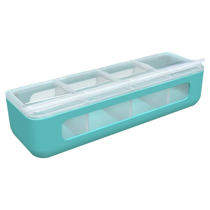 Cutie Snack 4 Compartimente, Melii, Blue