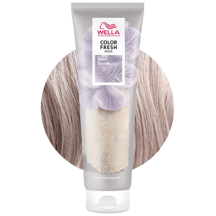 Masca coloranta Wella Color Fresh, Pearl Blonde, 150ml, nuanta matasoasa, ingrijire intensa