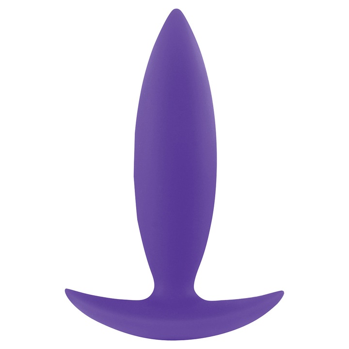 Kis anális dugó, ns novelties, lila, 100% selymes, T alakú talppal