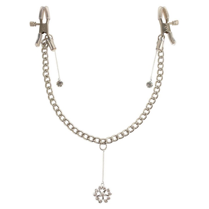 Щипки за зърна, Pipedream, метал, сребристи