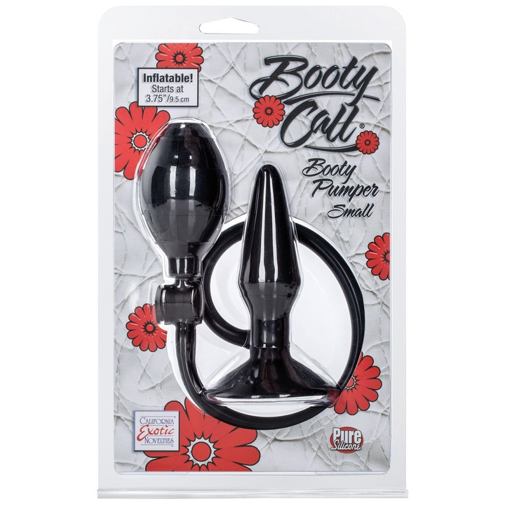 California Exotic Novelties Booty Pumper Kis Fekete Szilikon Anális Dugó