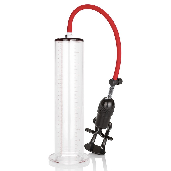 Помпа за надуване COLT Big Man, прозрачна, с гъвкав маркуч, система за бързо изпускане на въздуха