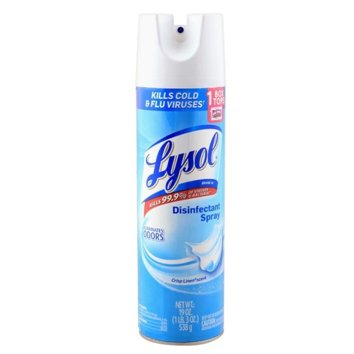 Lysol fertőtlenítő spray, baktériumok és vírusok ellen, 538gr