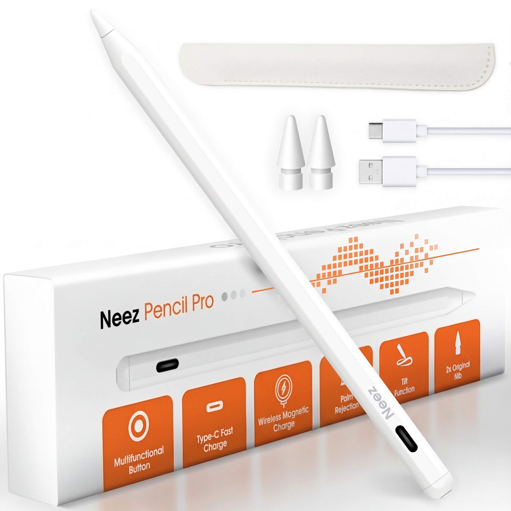 Stylus Pen, Neez Pencil Pro, pentru iPad Apple (2018–2026