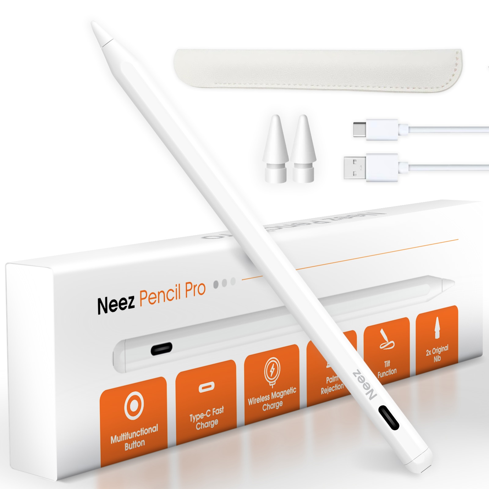 Stylus Pen, Neez Pencil Pro, pentru iPad Apple (2018–2026
