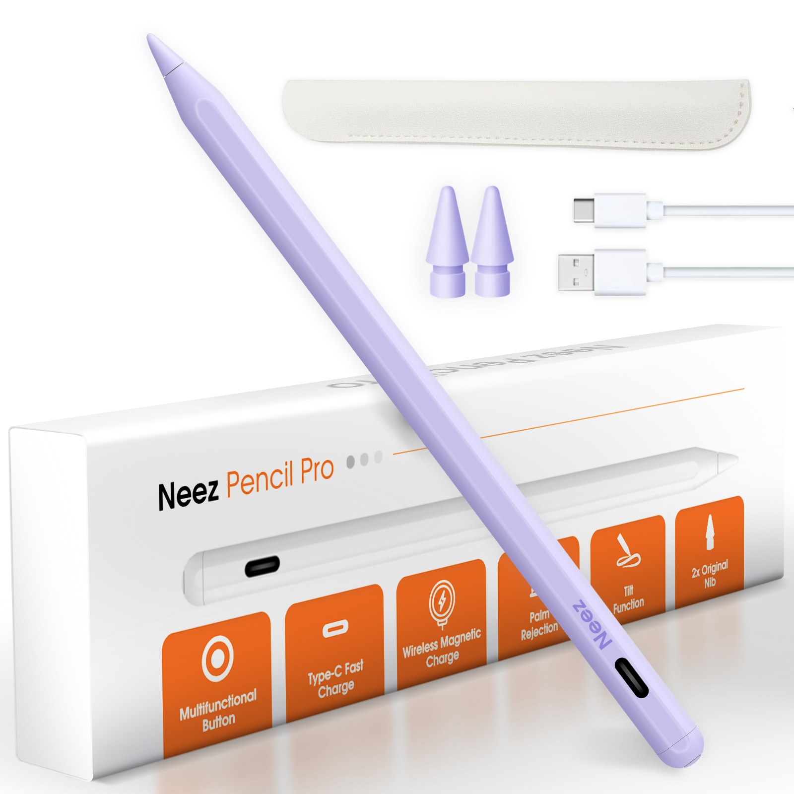 Stylus Pen, Neez Pencil Pro pentru tableta iPad Apple (2018–2025