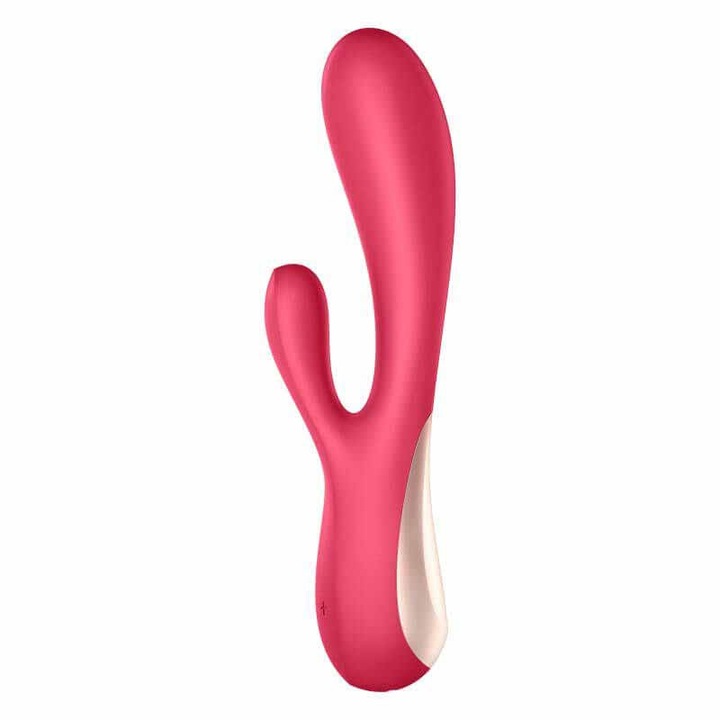 Вибратор Mono Flex, Satisfyer, червен, 44x204x58 мм, силикон, с апликация
