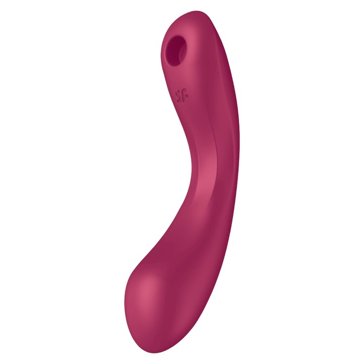 Вибратор Satisfyer Curvy Trinity 1, 3 в 1, 11 интензитета, 12 програми, червен