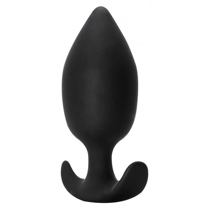 Anális stimulátor, Lola Toys, hipoallergén szilikon, csendesen rezeg, fekete, 10,5x4cm