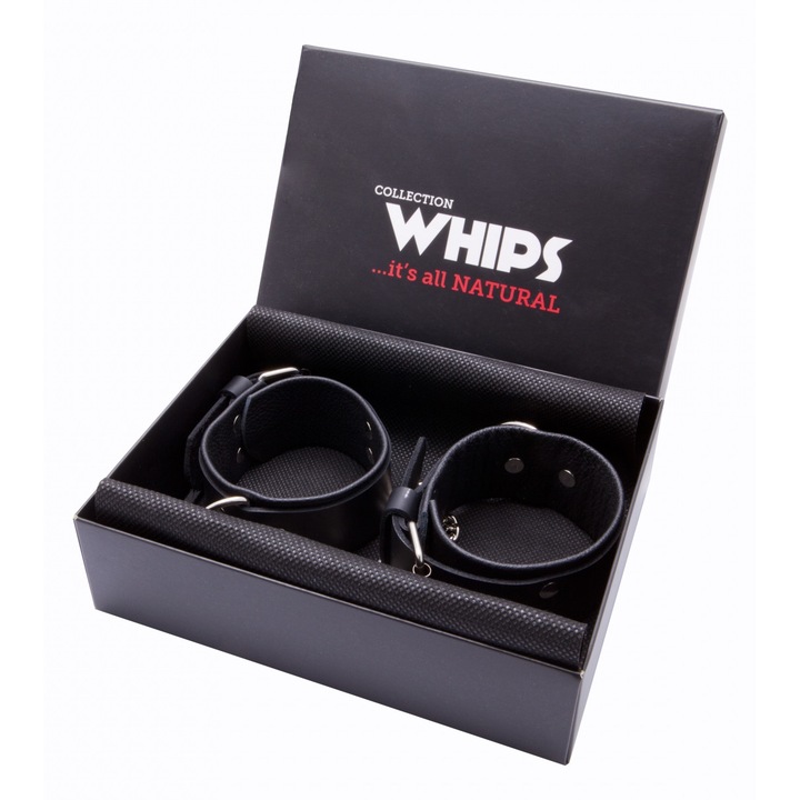 Whips Collections белезници за глезени за мъже, 4 см ширина, регулиране 25-29 см