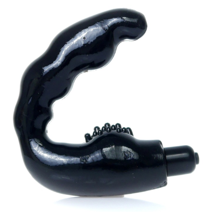 Vibrator anal Boss Series, stimulare continua, negru