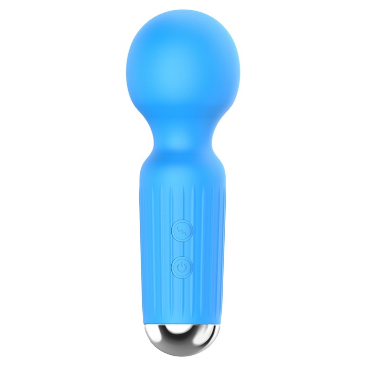 Мини вибратор B - Series, 20 функции, Водоустойчив, Презареждаем, Син