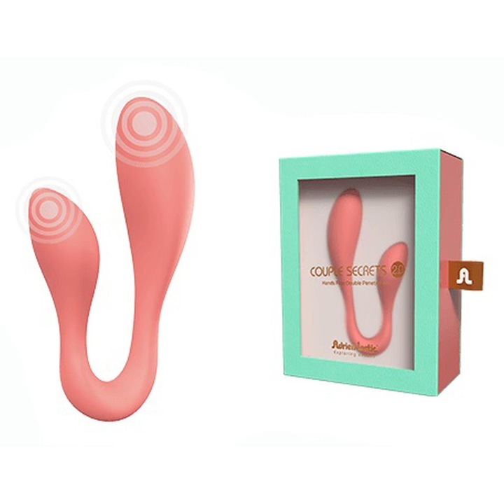 Вибратор Adrien Lastic, Couple Secrets II, Adrien Lastic, Двойно проникване, 10 режима на вибрация, Водоустойчив