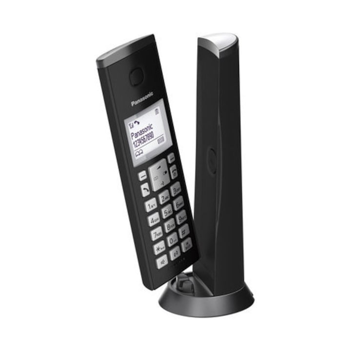 Pachet Telefon Panasonic Dect KX-TGK210FXB, Caller ID, Negru