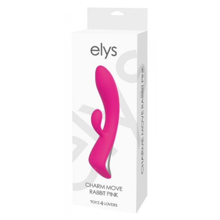 Вибратор Elys Charm Move Rabbit, 9 режима на вибрация, розов, водоустойчив