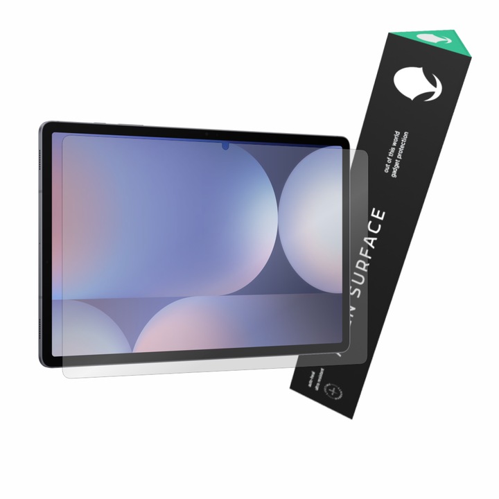 Folie protectie Samsung Galaxy Tab S10 Plus, transparenta, ultra-rezistenta, negru