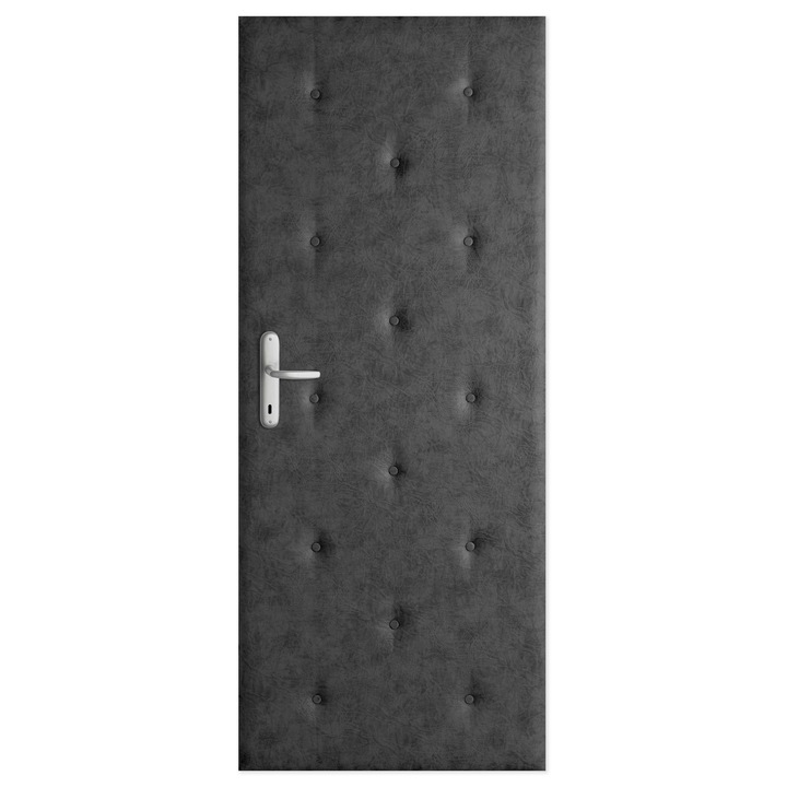 Ajtófali gobelin, 215x105cm, szürke