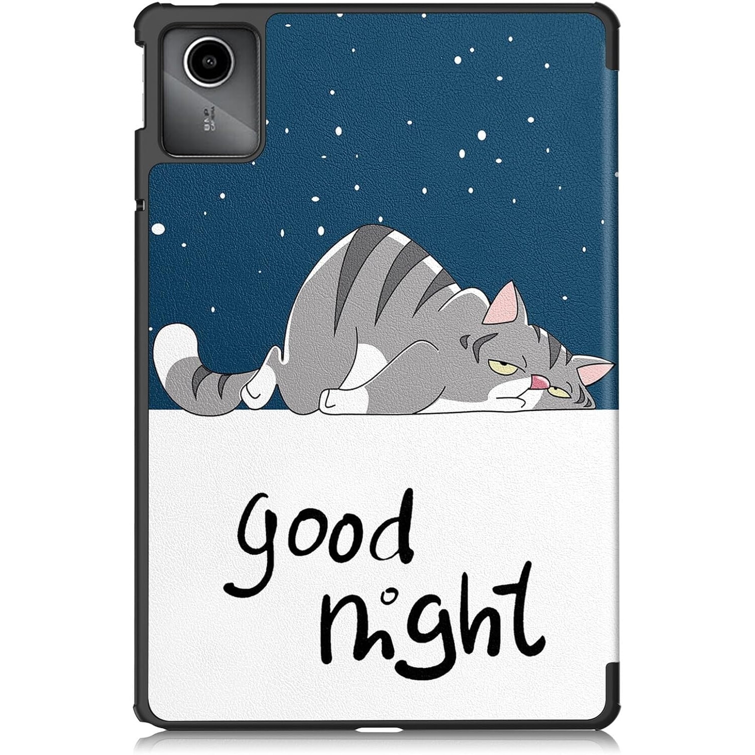 Husa pentru tableta Lenovo Tab M11, piele PU, Folio Slim Stand Tri-Fold Hard Case protejeaza tableta, functie Sleep/Wake, Multicolor