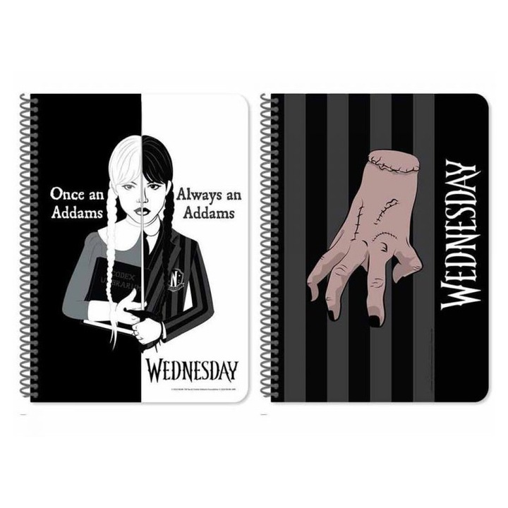 Luna 8682599 Luna: Wednesday vonalas spirál füzet A/5 60oldalas 1db