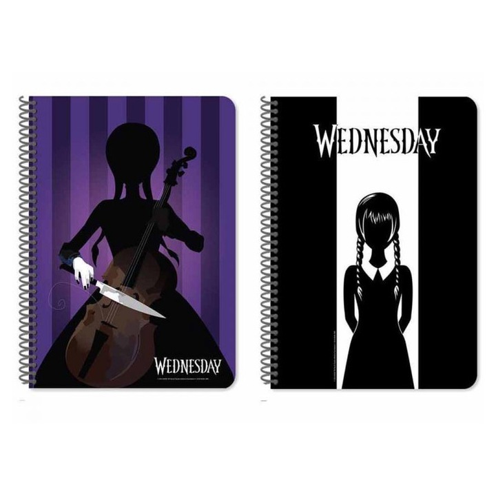Luna 8689079 Luna: Wednesday vonalas spirál füzet A/4 60oldalas 1db
