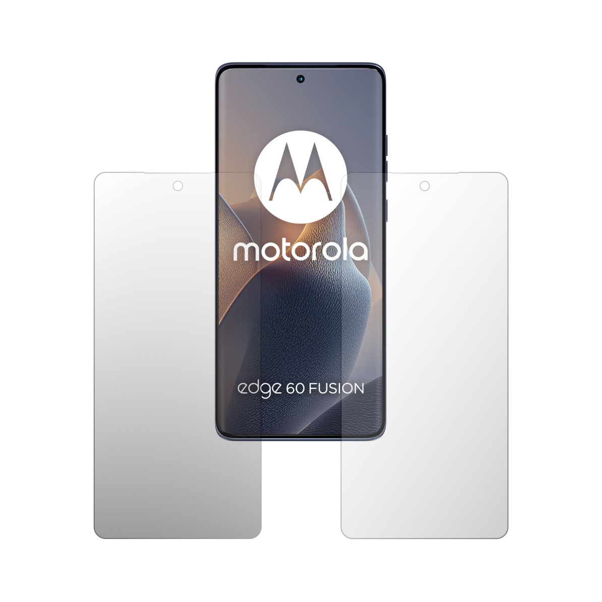 Set 2X Folie Protectie Ecran Folie24, pentru Motorola Edge 60 Fusion, 1X Ultra-Clear + 1X Mata, Acoperire Totala Full-Display, Adezive, Flexibile cu Auto Regenerare