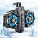 Cooler Telefon, BYONDSELF®, Ventilatoare Duble, cu Manson pentru Degetele de Joc, Lumini RGB, Racire Rapida si Zgomot Redus, Reglarea Temperaturii
