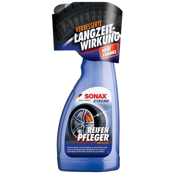 Sonax Xtreme, pentru curatare si intretinere anvelope, potrivit pentru toate tipurile de anvelope, reimprospateaza culoarea, 500 ml