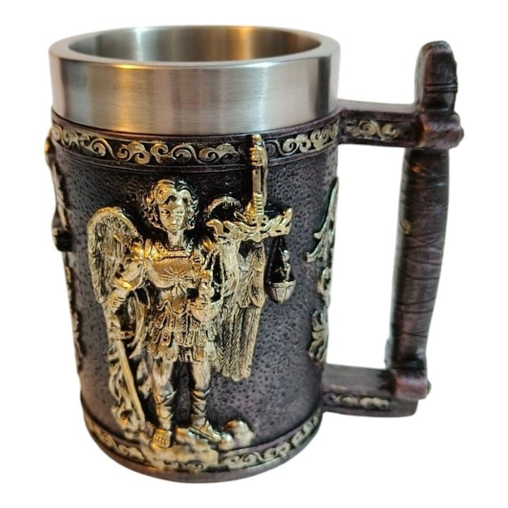 Halba Medievala din Rasina si Inox, cu Pereti Dubli, 500 ml