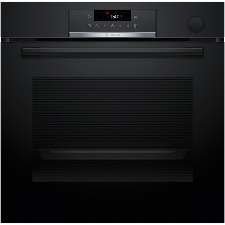 Фурна за вграждане Bosch HRG532EB3, 71 л, Електрическа, Многофункционална, Грил, 8 функции, Сензорно управление, EcoClean Директно самопочистване, Функция за готвене на пара, Фритюрник с горещ въздух, 3D Plus,