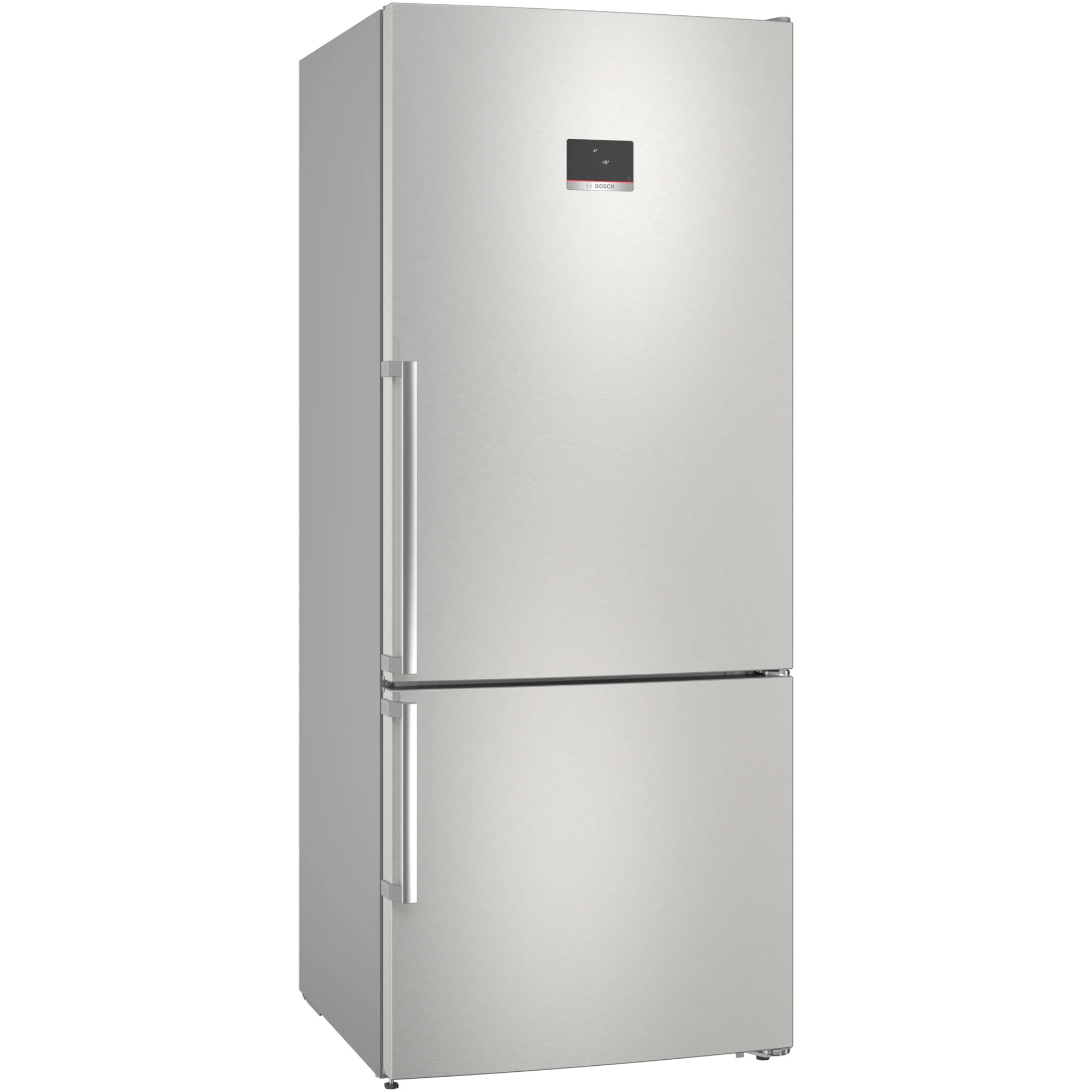 Combina frigorifica Bosch KGN76XIEP, 526 L, No Frost, Display TouchControl, Super Cooling, H 186 cm, Clasa E, Inox