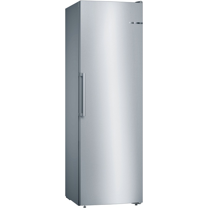 Congelator Bosch GSN36VIEP, 242 L, NoFrost, MultiAirflow, 4 sertare, Display TouchControl, Clasa E, H 186 cm, Inox