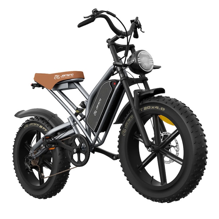 JANSNO X50 elektromos kerékpár, 20" x 4.0, 250W motor, 48V 14Ah akkumulátor, 7 sebesség, maximális sebesség 24 km/h