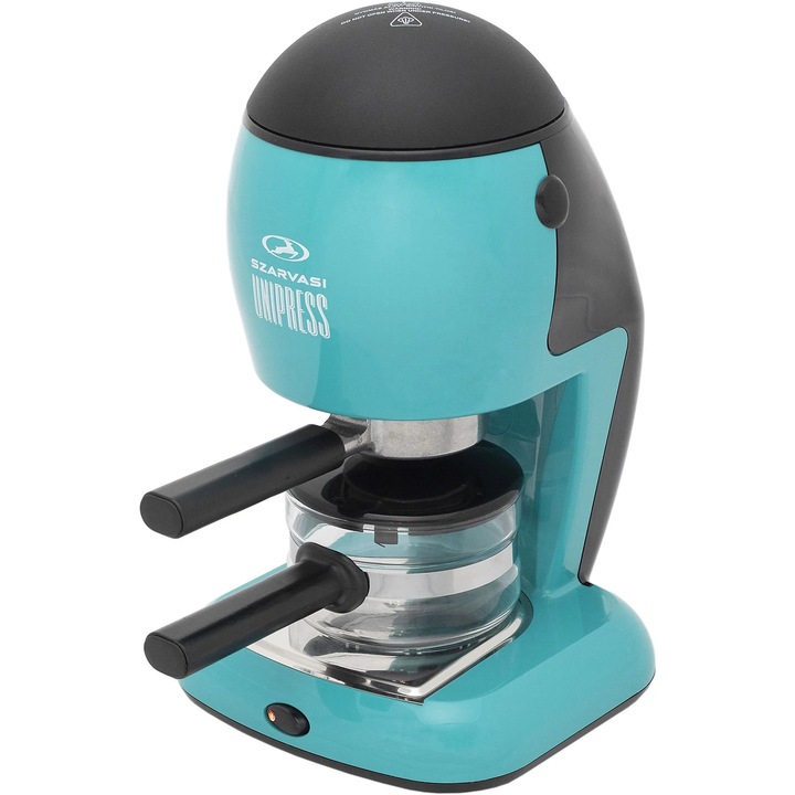 Szarvasi SZV 624 Unipress kávéfőző, 800 W, türkizkék